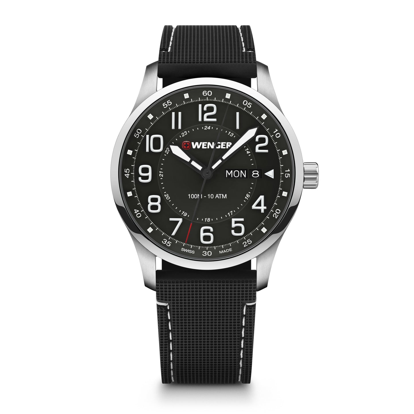 Wenger Attitude Black Dial 42mm Men Analog Watch 01.1541.127