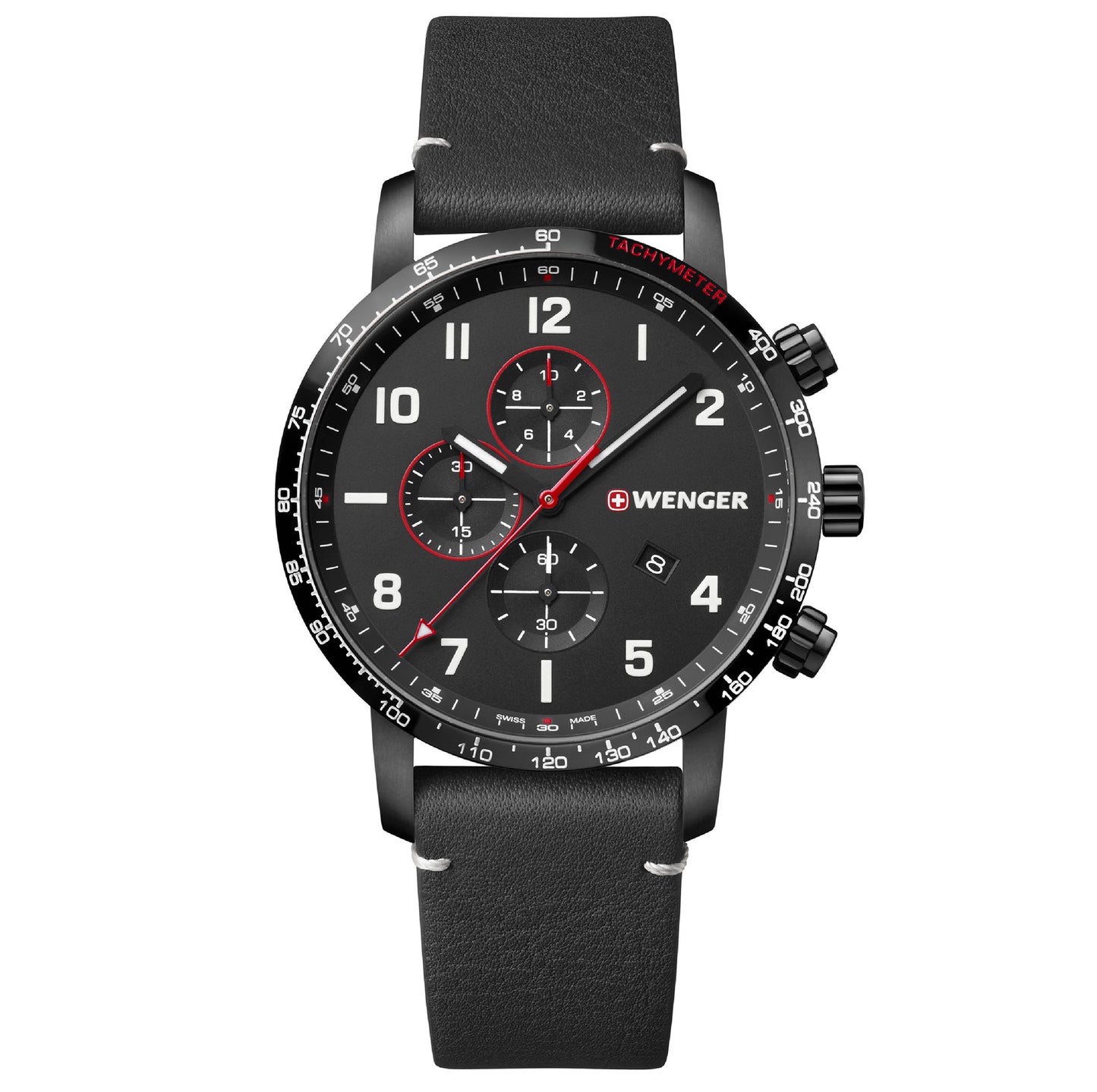 Wenger Attitude Chrono 44mm Black Dial Men Watch 01.1543.106