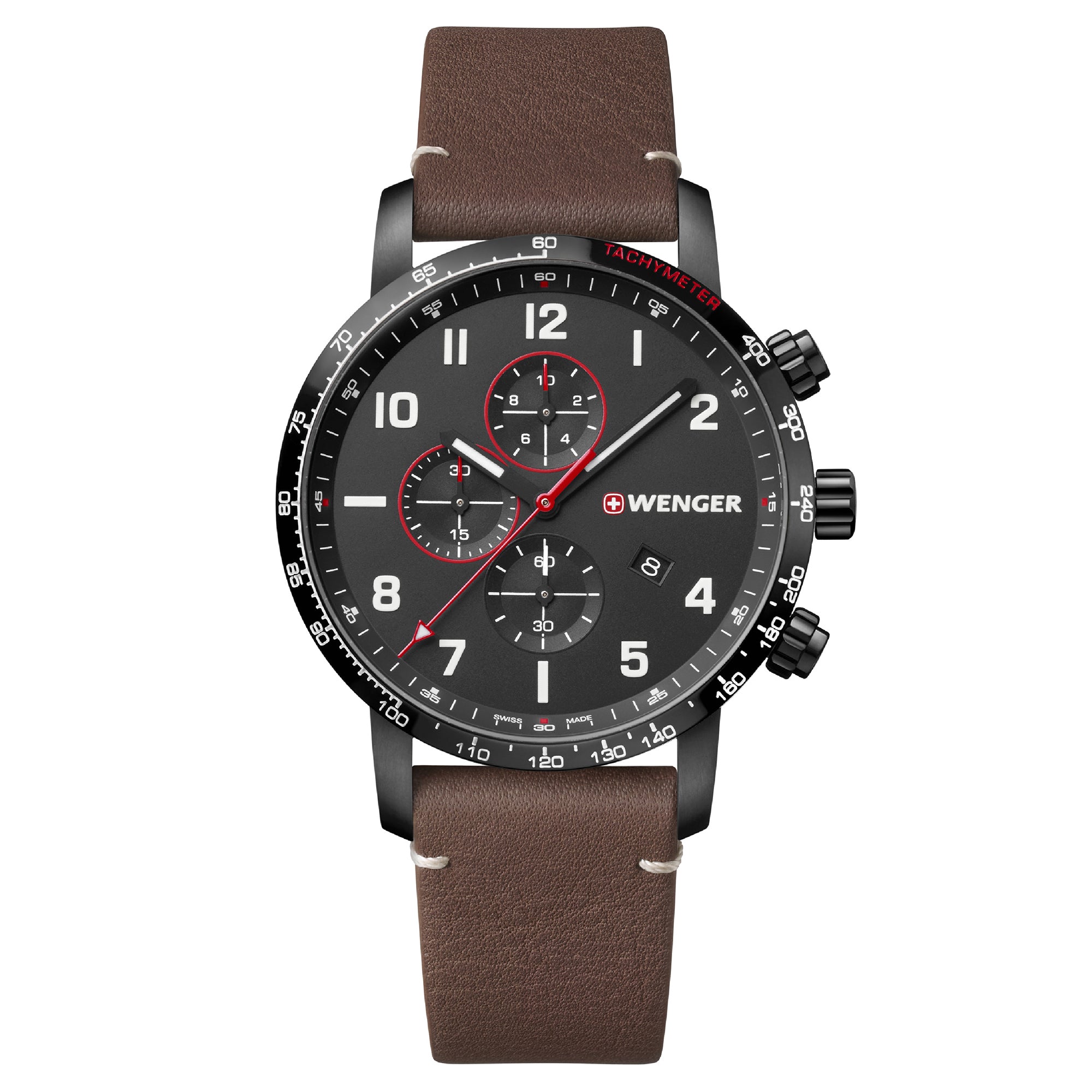 Wenger Attitude Chrono 44mm Black Dial Men Watch 01.1543.107