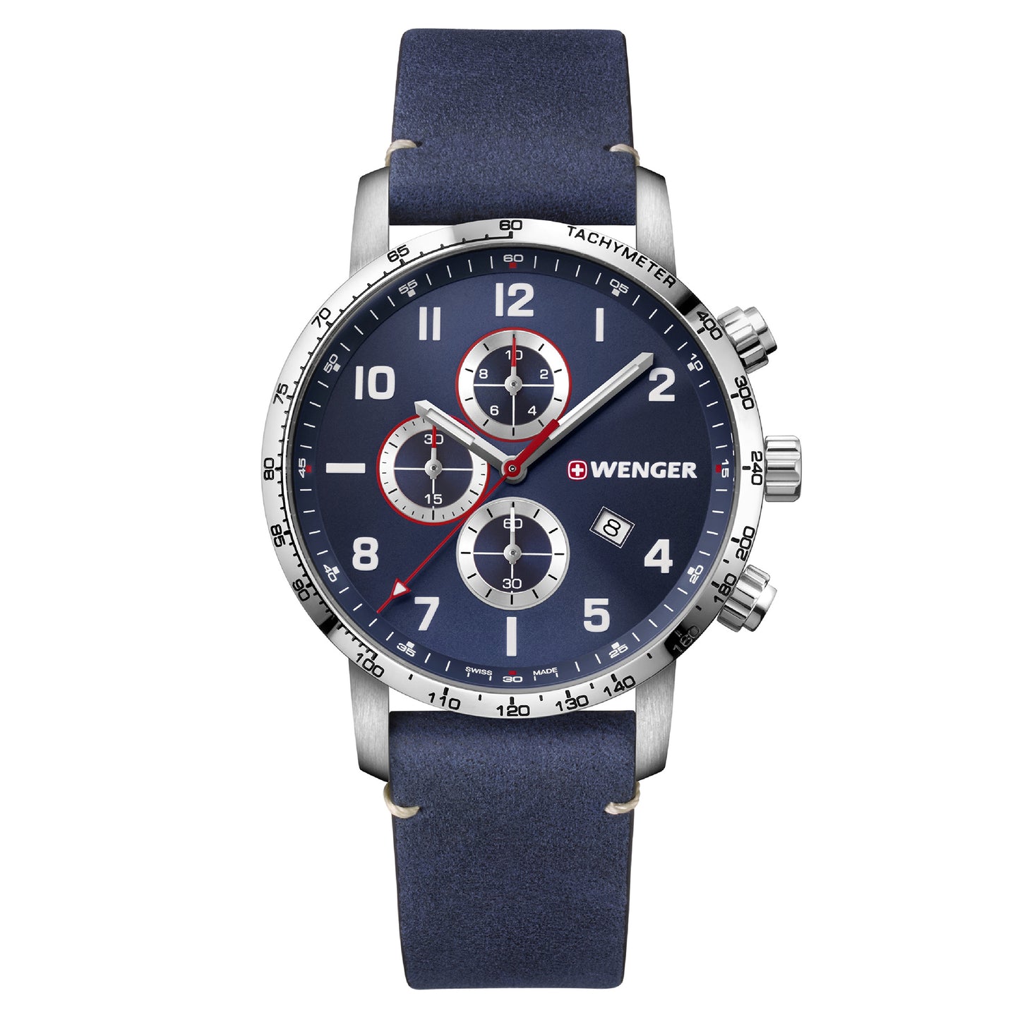 Wenger Attitude Chrono 44mm Blue Dial Men Watch 01.1543.109