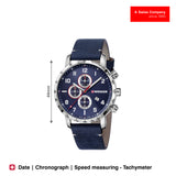 Wenger Attitude Chrono 44mm Blue Dial Men Watch 01.1543.109