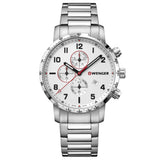 Wenger Attitude Chrono 44mm Silver Dial Men Watch 01.1543.110