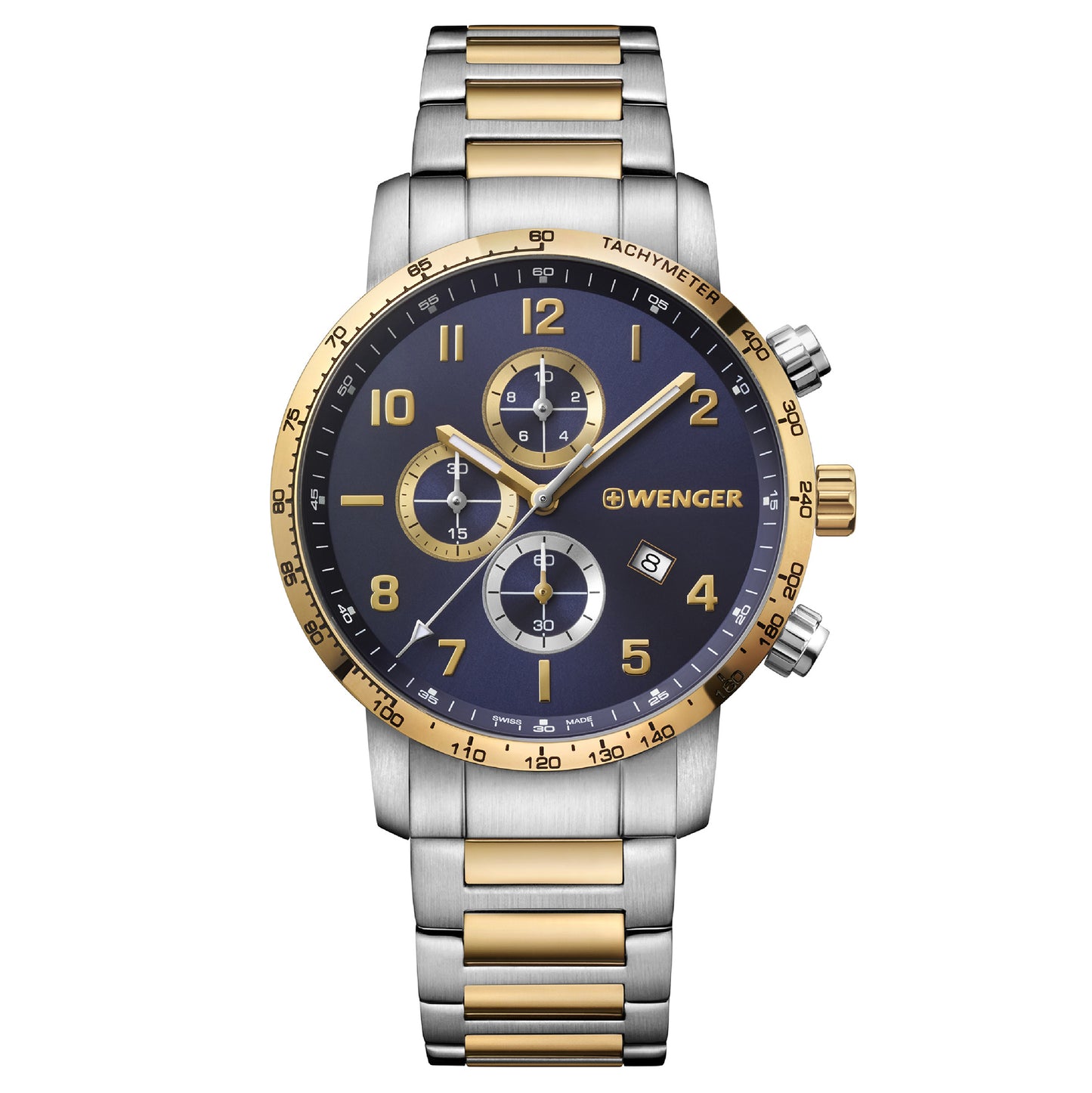 Wenger Attitude Chrono 44mm Blue Dial Men Watch 01.1543.112