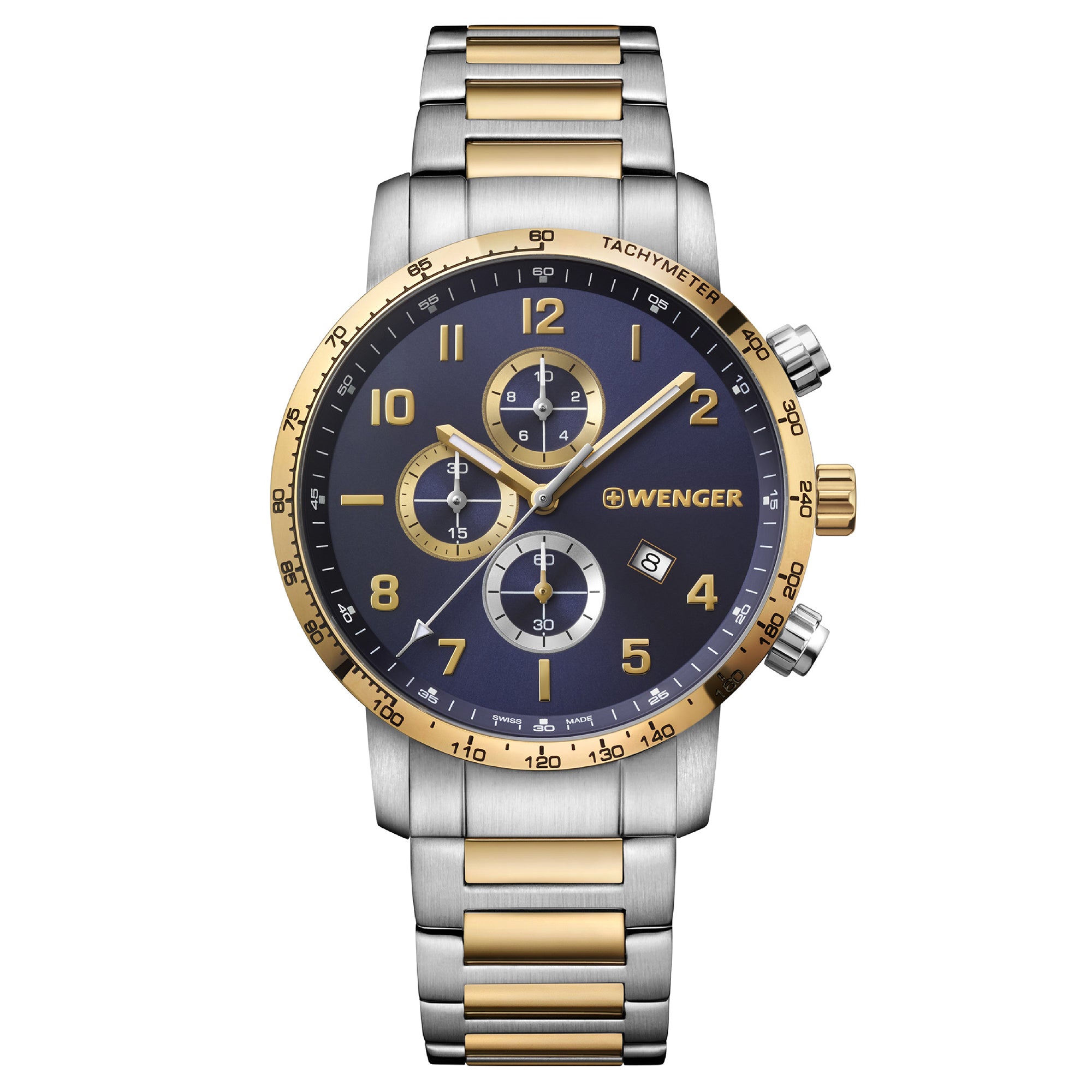 Wenger Attitude Chrono 44mm Blue Dial Men Watch 01.1543.112