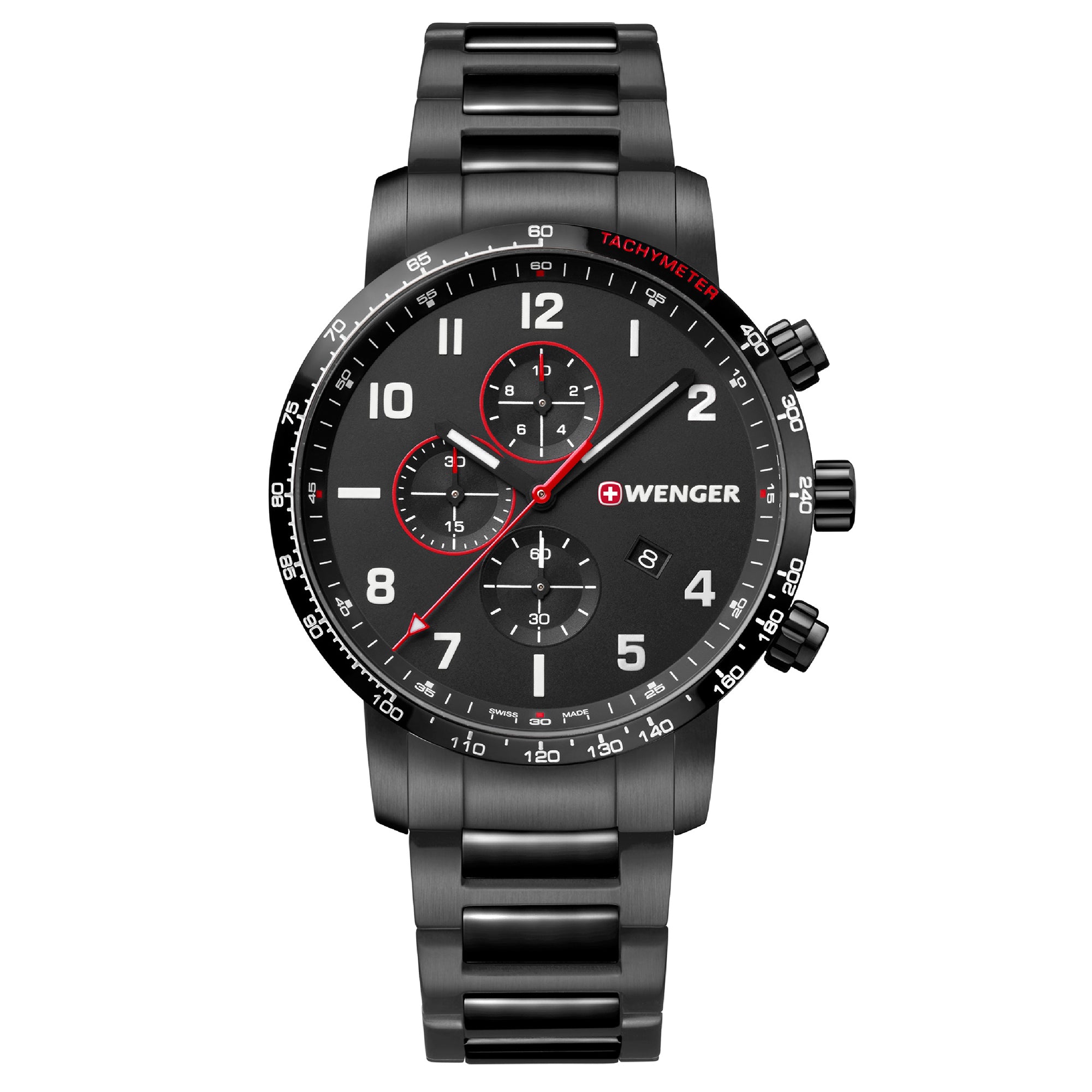 Wenger Attitude Chrono 44mm Black Dial Men Watch 01.1543.115