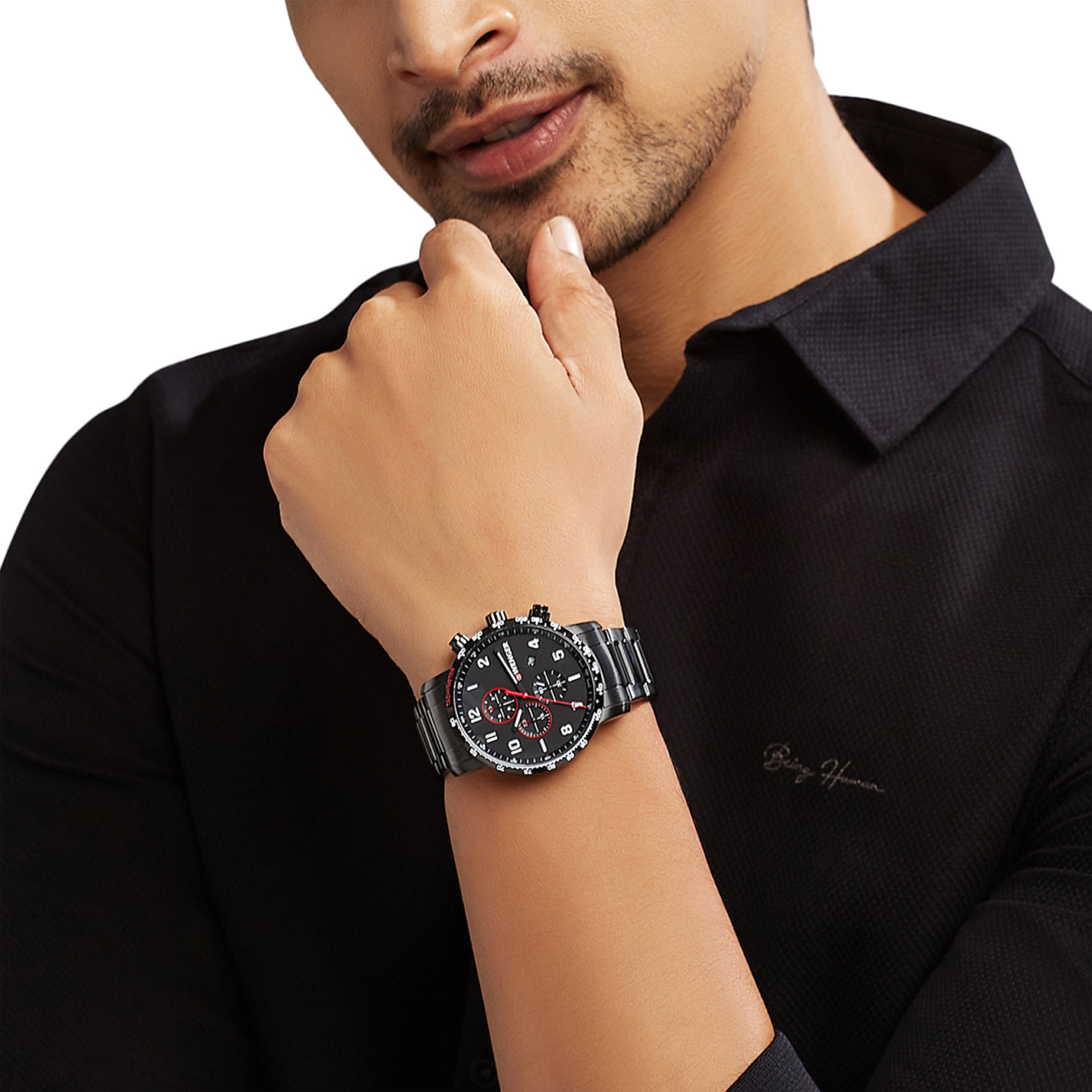 Wenger Attitude Chrono 44mm Black Dial Men Watch 01.1543.115