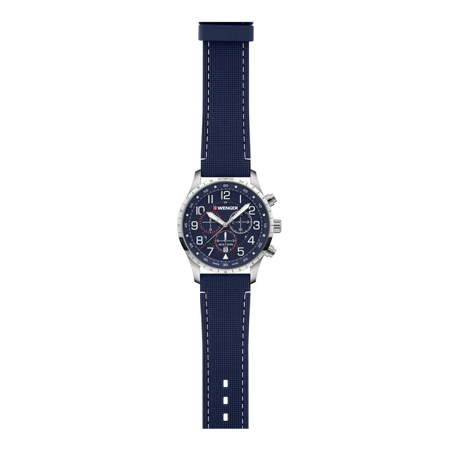 Wenger Attitude Chrono 44mm Blue Dial 44mm Men Analog Watch 01.1543.117