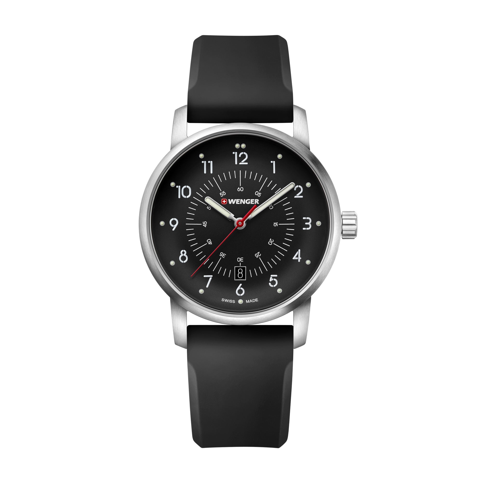 Wenger Avenue 42mm Black Dial Men Analog Watch 01.1641.115
