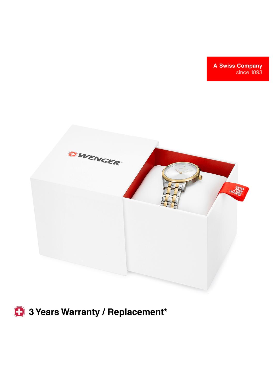 Wenger Urban Donnissima Women 35 mm Silver Dial Analog Watch 01.1721.104