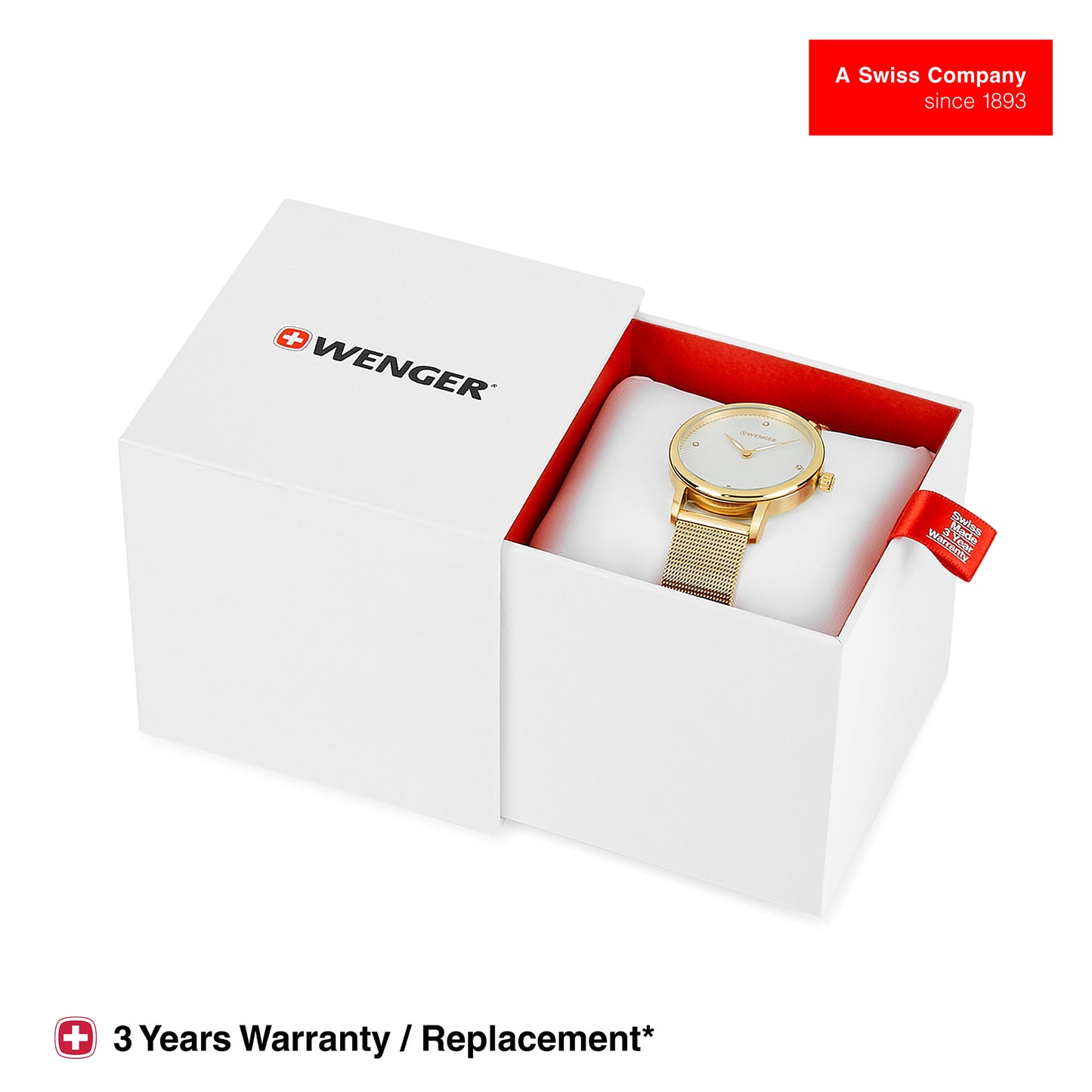 Wenger Urban Donnissima 35mm Silver Dial Women Analog Watch 01.1721.114