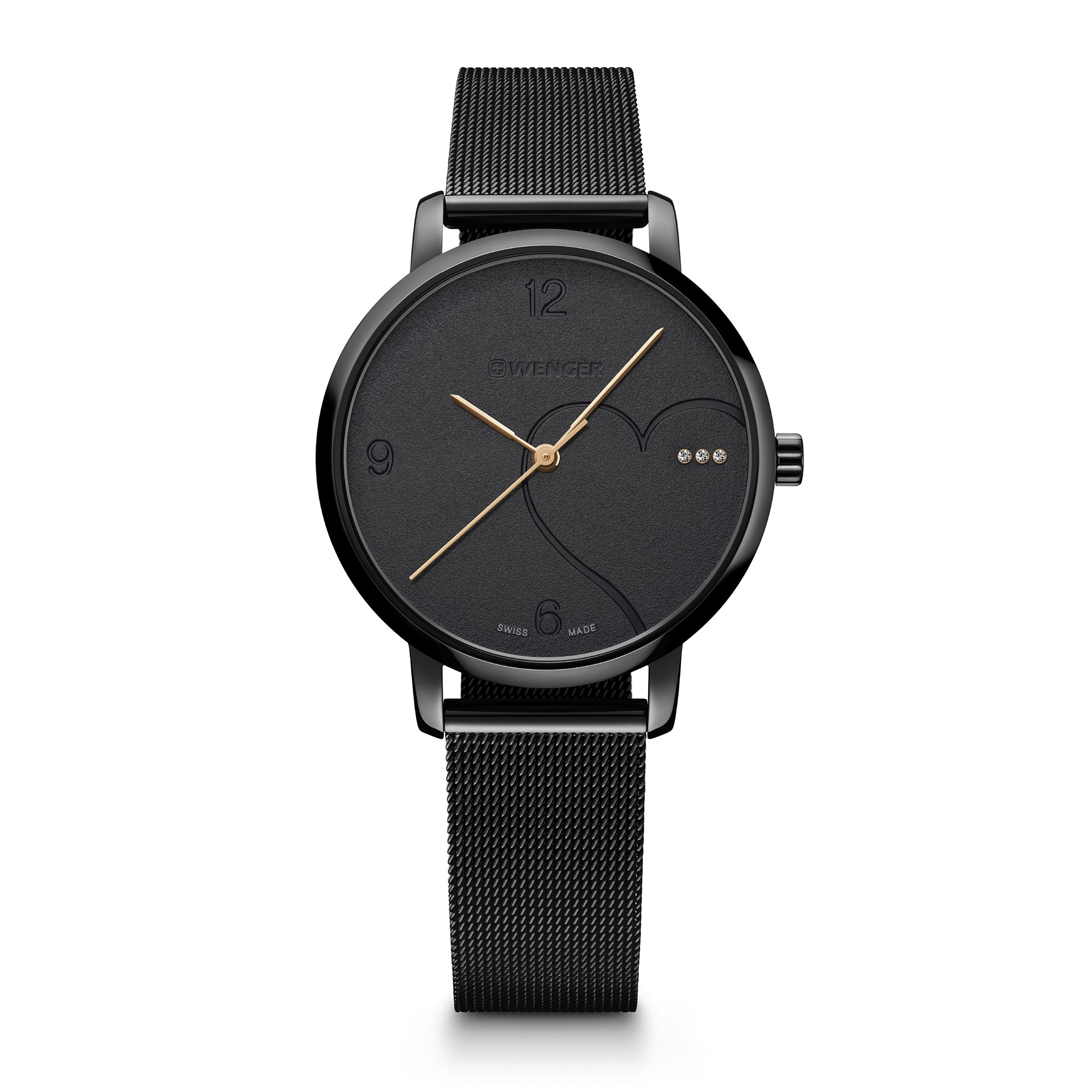 Wenger Urban Metropolitan Donnissima 38mm Black Dial Women Watch 01.1731.124