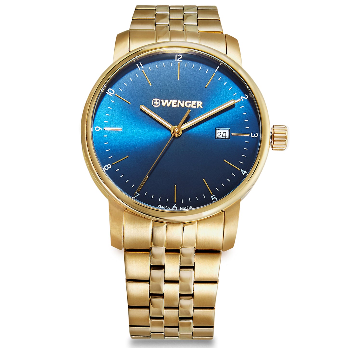 Wenger Urban Classic 42mm Blue Dial Men Analog Watch 01.1741.127
