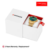 Wenger Urban Classic 42mm Green Dial Men Analog Watch 01.1741.129