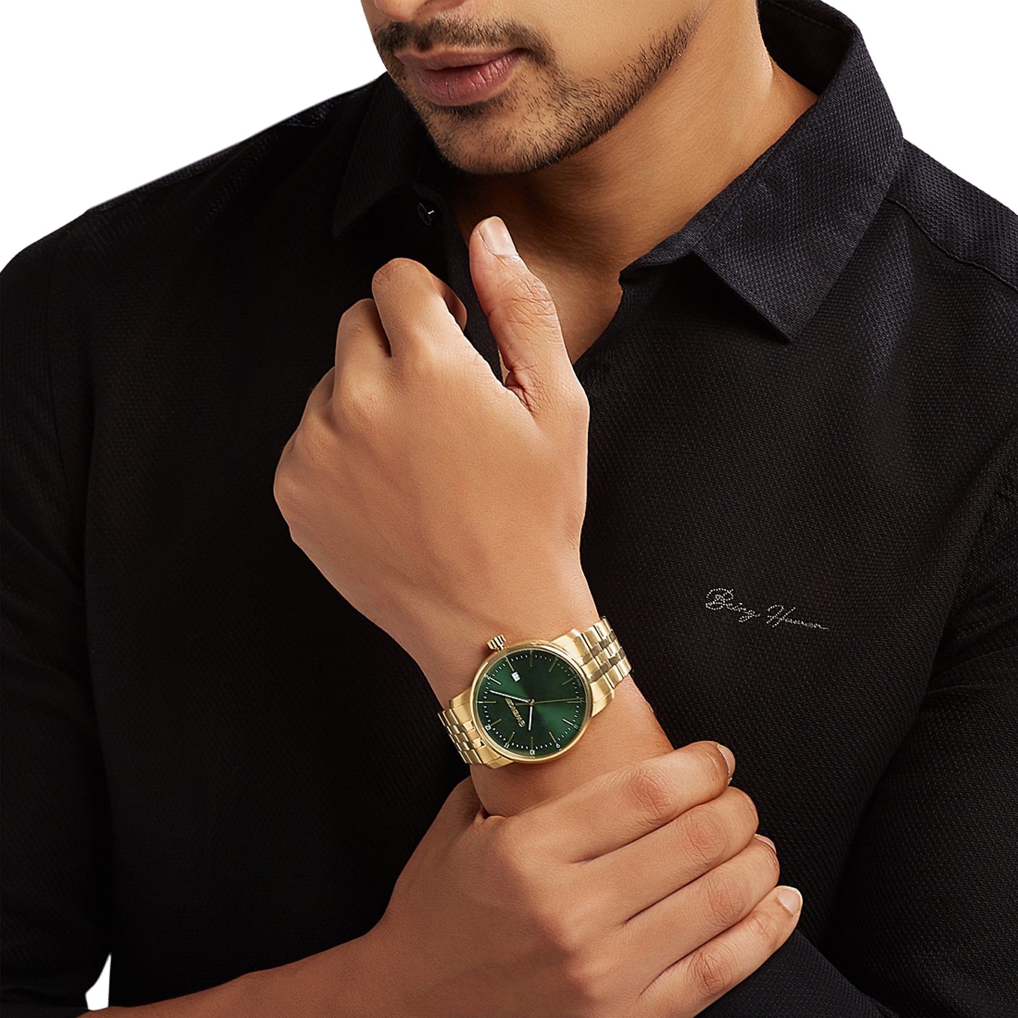 Wenger Urban Classic 42mm Green Dial Men Analog Watch 01.1741.129