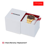 Wenger Urban Classic 42mm Brown Dial Men Analog Watch 01.1741.131