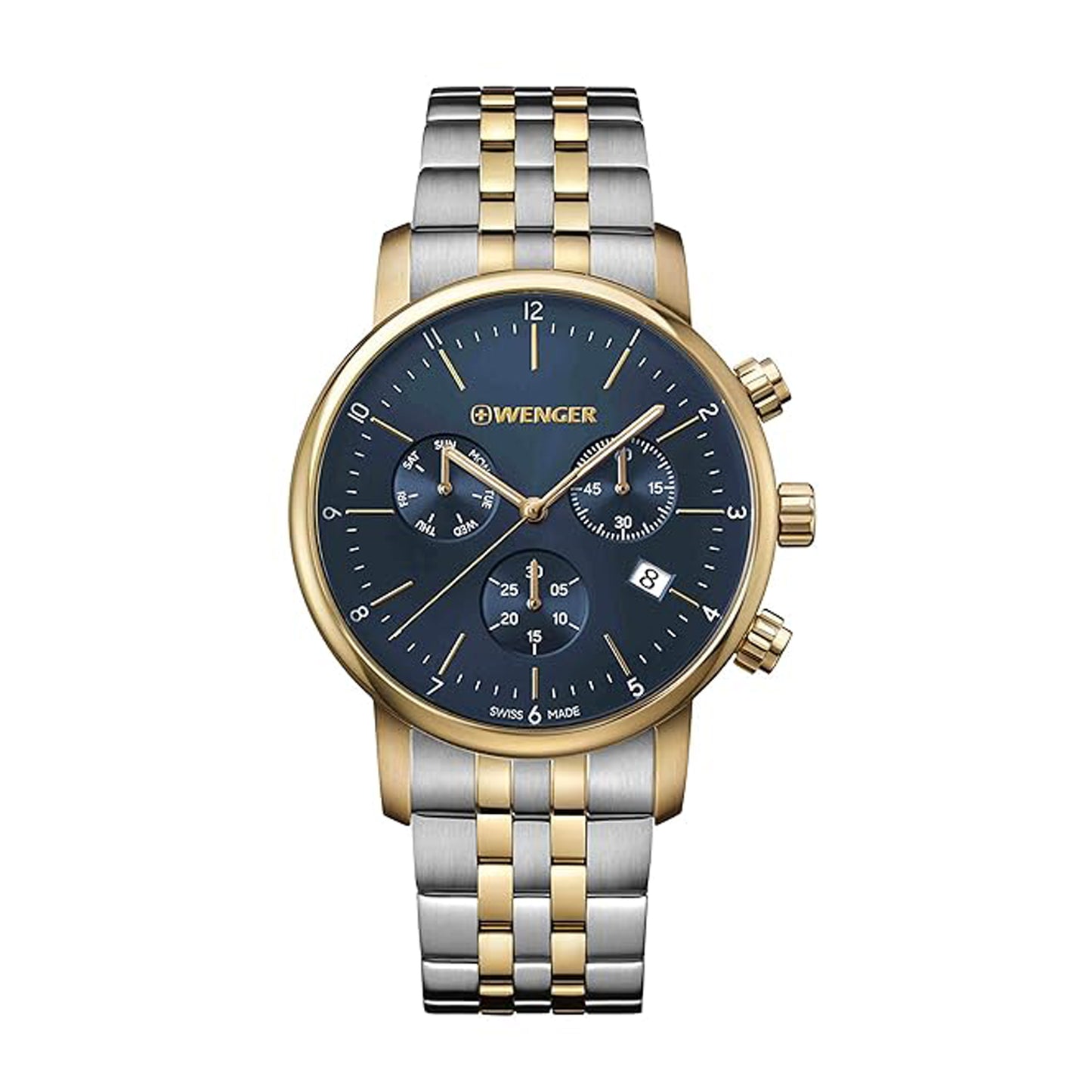 Wenger Urban Classic Chrono 44 mm Blue Dial Men Watch 01.1743.108