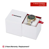 Wenger Urban Classic Chrono 44mm Green Dial Men Watch 01.1743.109