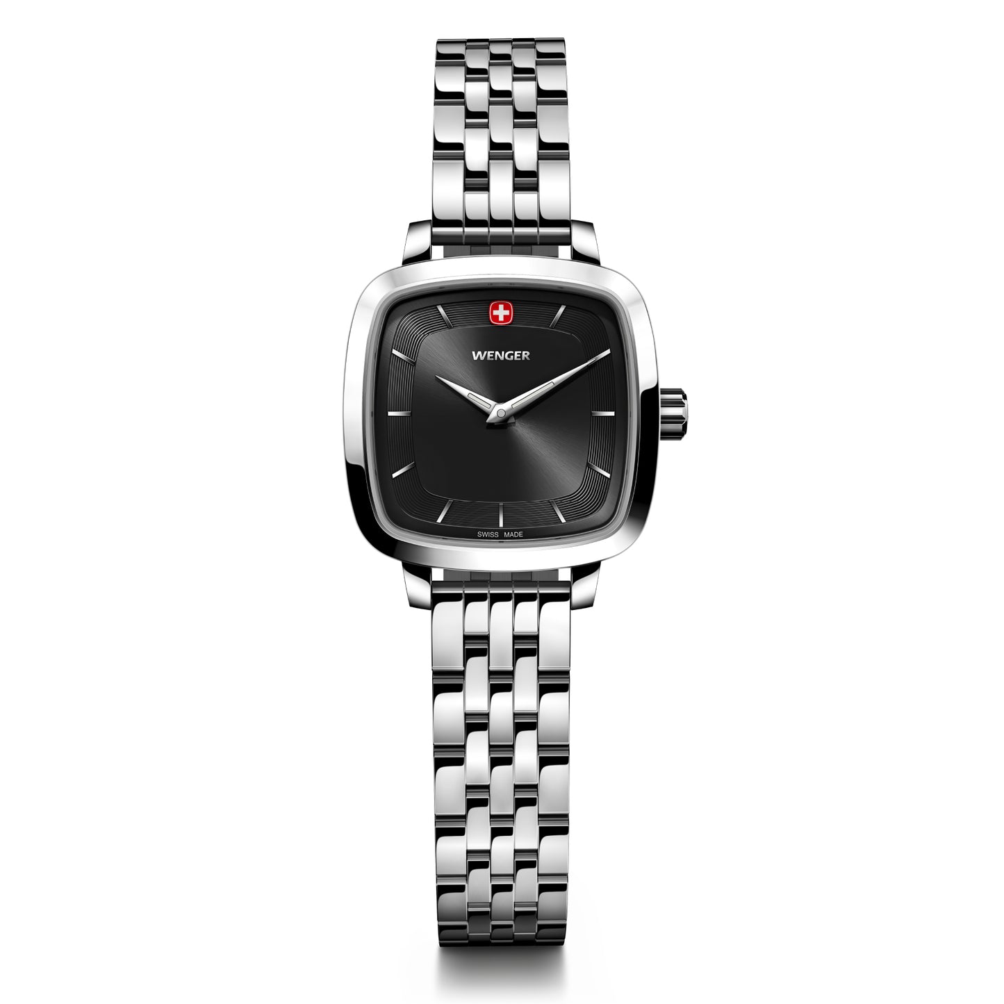 Wenger Vintage Classic Black Dial 27mm Women Analog Watch 01.1911.102