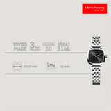 Wenger Vintage Classic Black Dial 27mm Women Analog Watch 01.1911.102