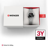 Wenger Vintage Classic Black Dial 27mm Women Analog Watch 01.1911.102