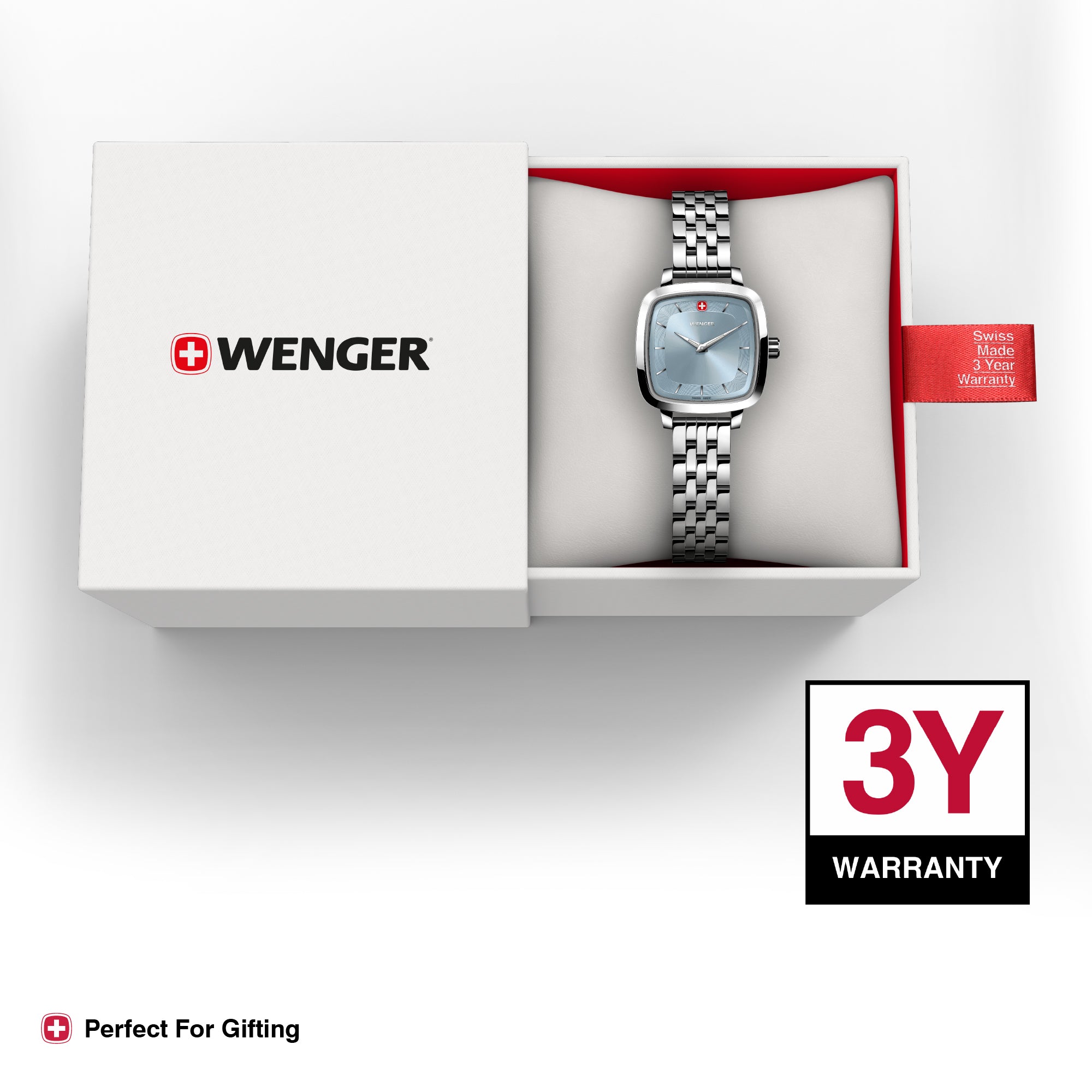 Wenger Vintage Classic Light Blue Dial 27mm Women Analog Watch 01.1911.104