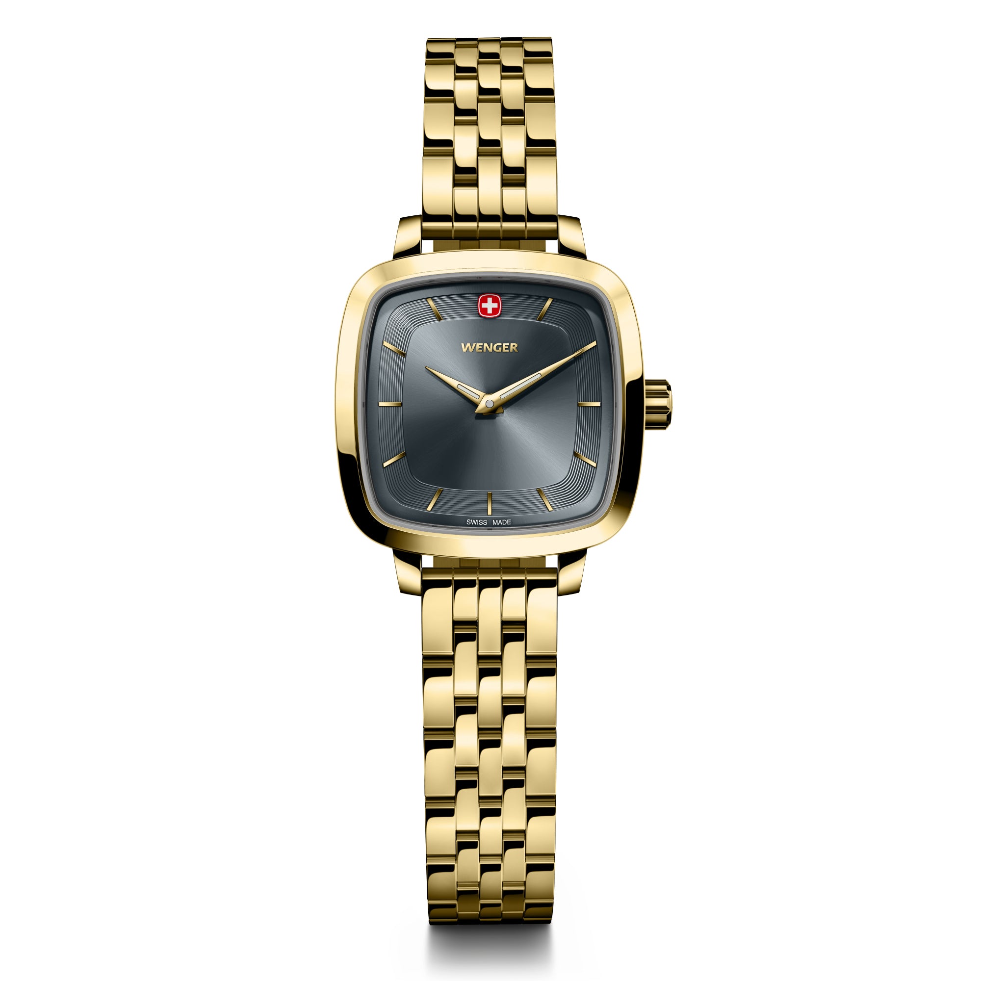 Wenger Vintage Classic Black Dial 27mm Women Analog Watch 01.1911.106