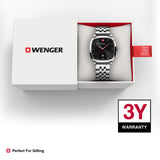 Wenger Vintage Classic Black Dial 37mm Men Analog Watch 01.1921.102