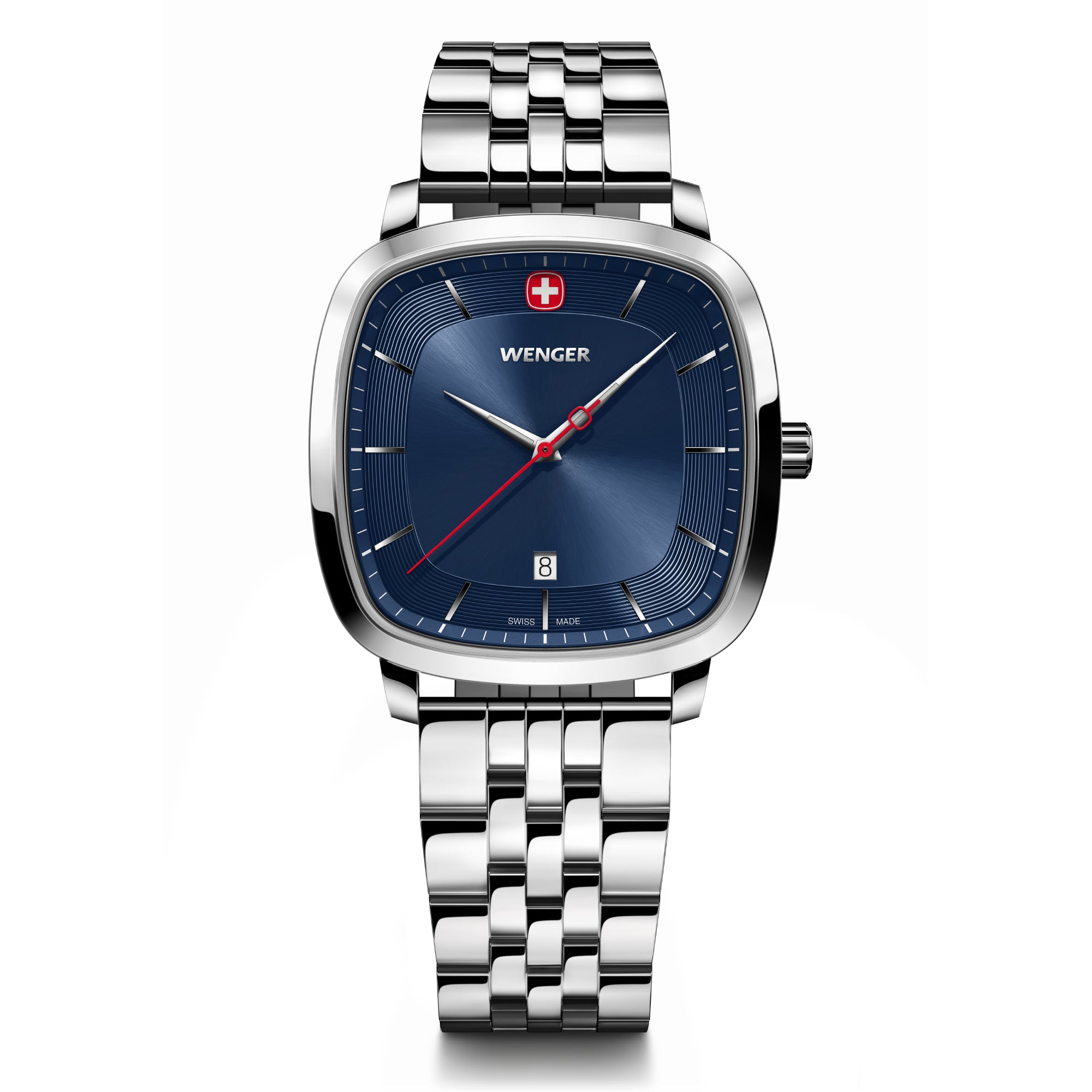 Wenger Vintage Classic Blue Dial 37mm Men Analog Watch 01.1921.103