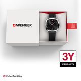 Wenger Vintage Classic Black Dial 37mm Men Analog Watch 01.1921.105
