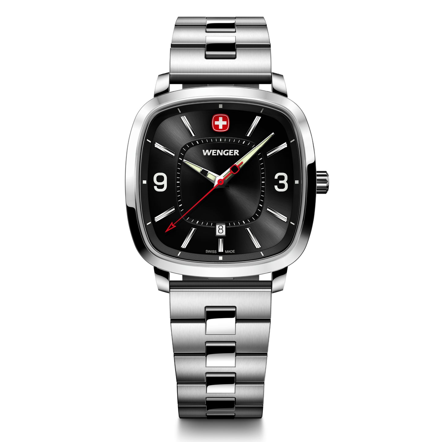 Wenger Vintage Sport Black Dial 37mm Men Analog Watch 01.1921.108