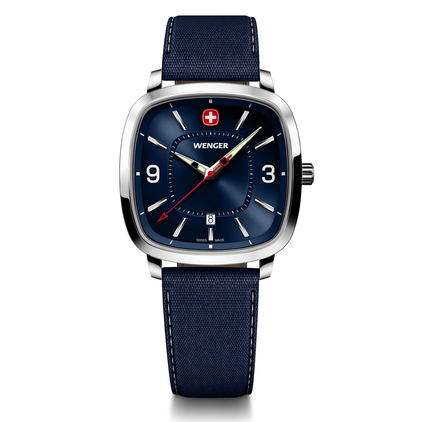 Wenger Vintage Sport Blue Dial 37mm Men Analog Watch 01.1921.109