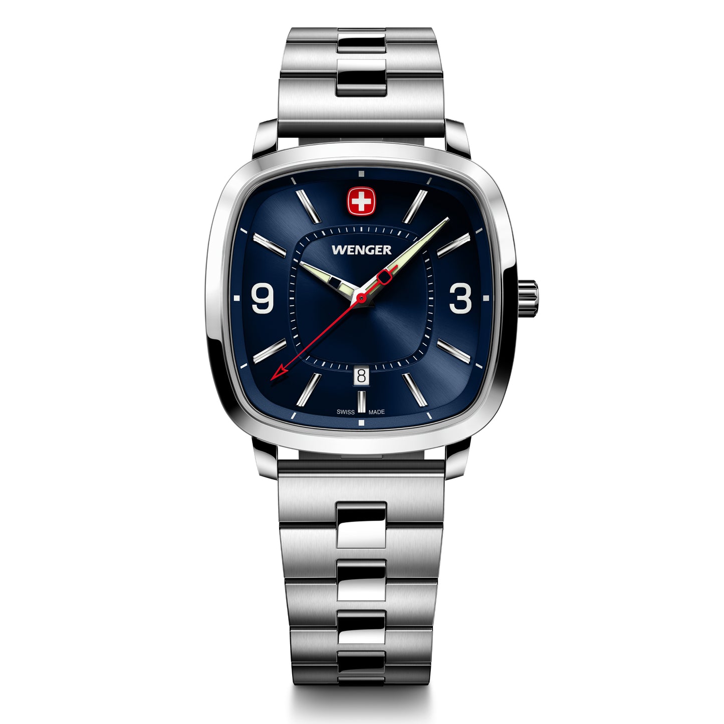 Wenger Vintage Sport Blue Dial 37mm Men Analog Watch 01.1921.110