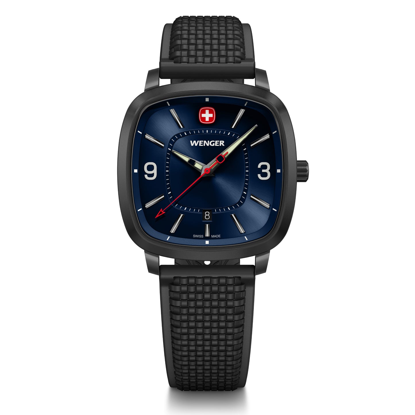 Wenger Vintage Sport Blue Dial 37mm Men Analog Watch 01.1921.112