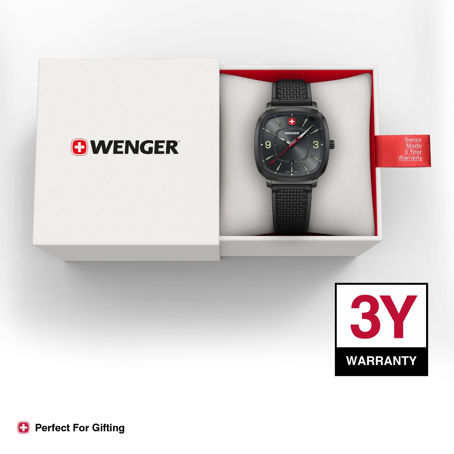 Wenger Vintage Sport Grey Dial 37mm Men Analog Watch 01.1921.113