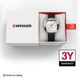 Wenger Vintage Classic White Dial 40mm Men Chrono Watch 01.1933.104
