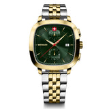 Wenger Vintage Classic Green Dial 40mm Men Chrono Watch 01.1933.105