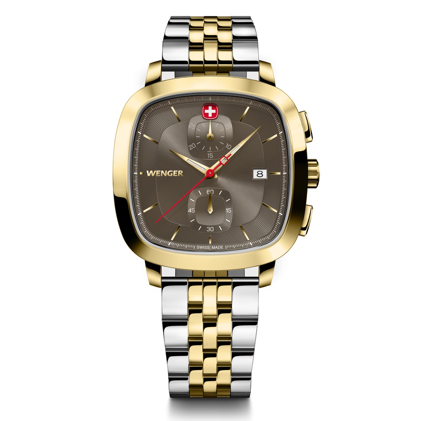 Wenger Vintage Classic Black Dial 40mm Men Chrono Watch 01.1933.106