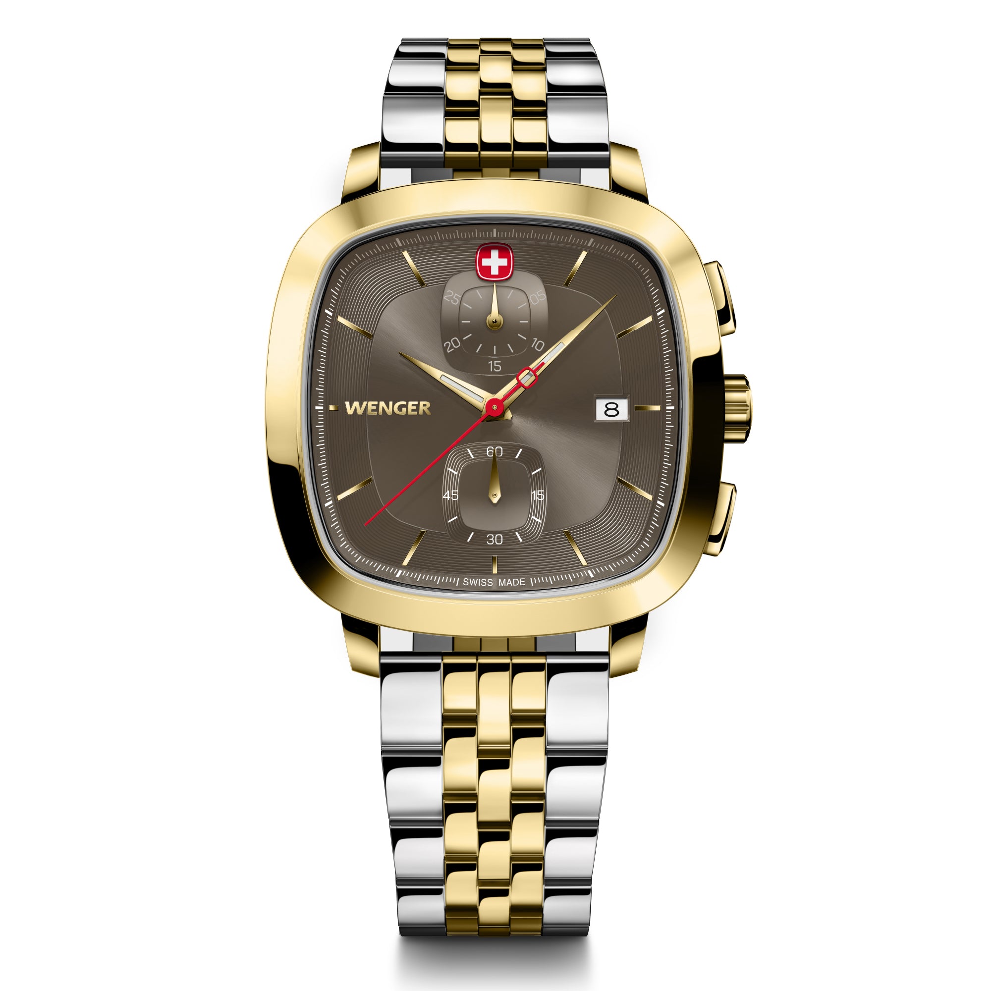 Wenger Vintage Classic Black Dial 40mm Men Chrono Watch 01.1933.106