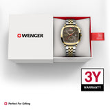 Wenger Vintage Classic Black Dial 40mm Men Chrono Watch 01.1933.106