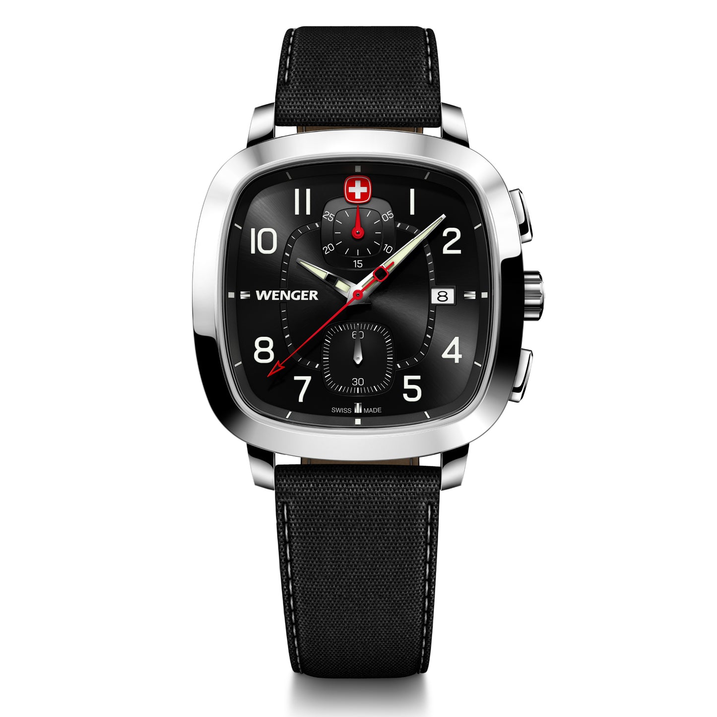 Wenger Vintage Sport Chrono Black Dial 40 mm Men Chrono Watch 01.1933.108