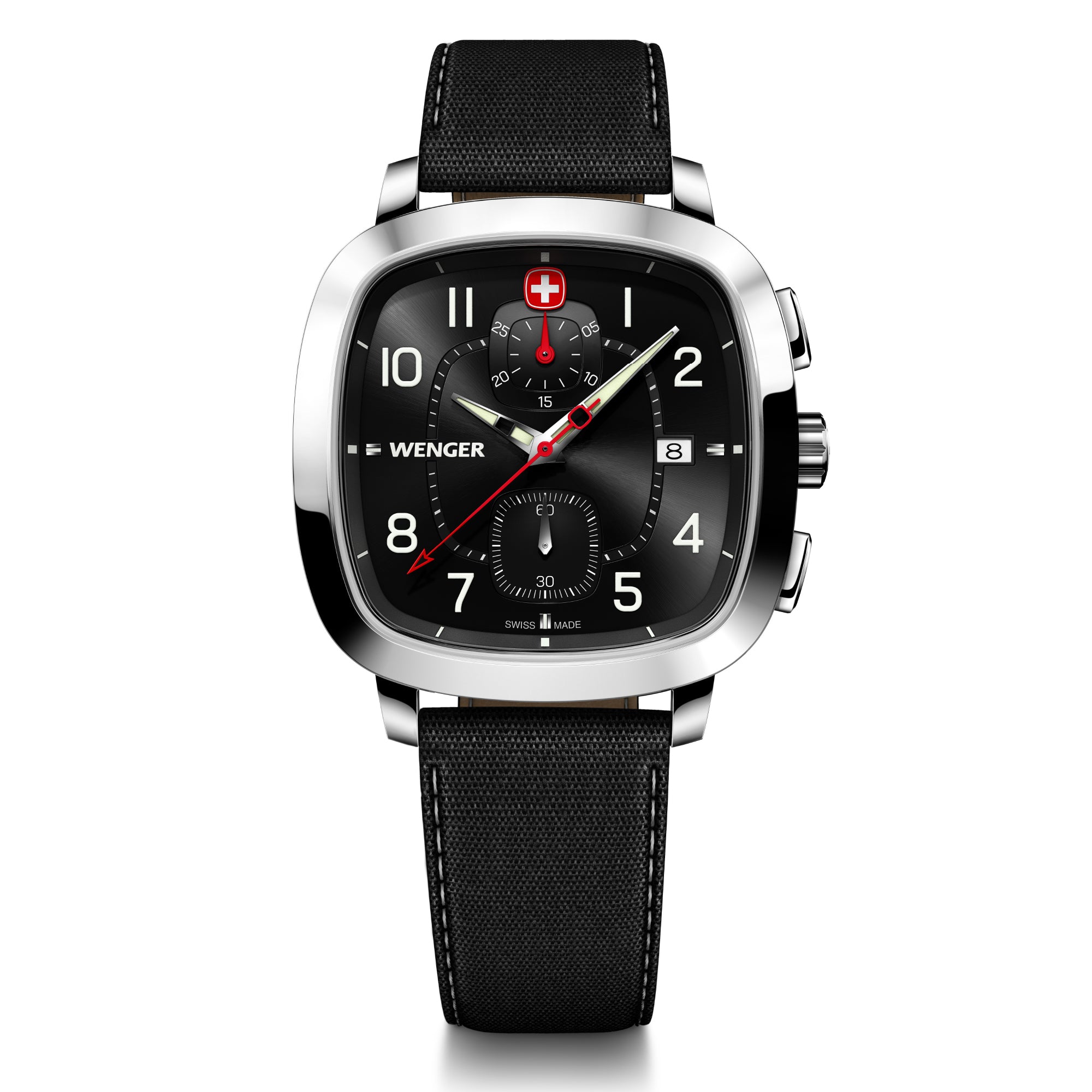 Wenger Vintage Sport Chrono Black Dial 40 mm Men Chrono Watch 01.1933.108