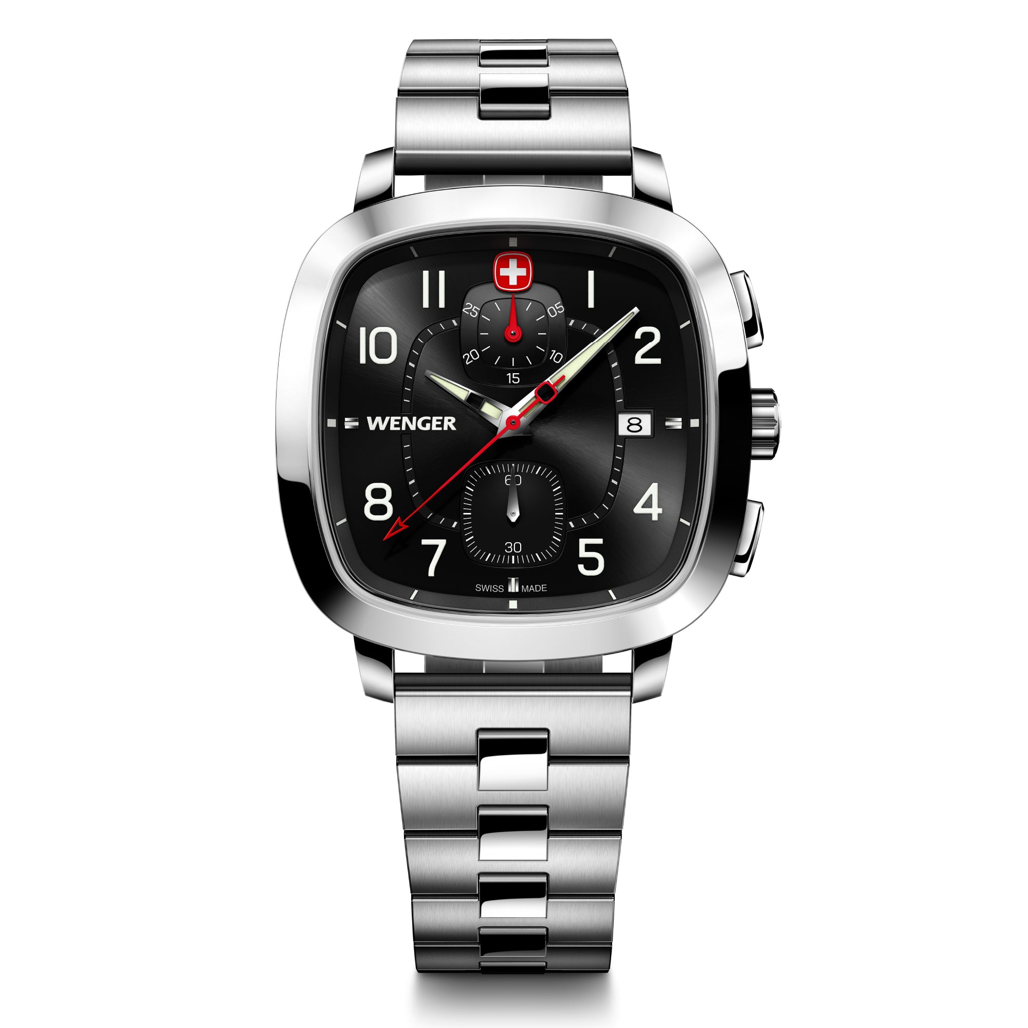 Wenger Vintage Sport 40mm Chrono Black Dial Men Watch 01.1933.109