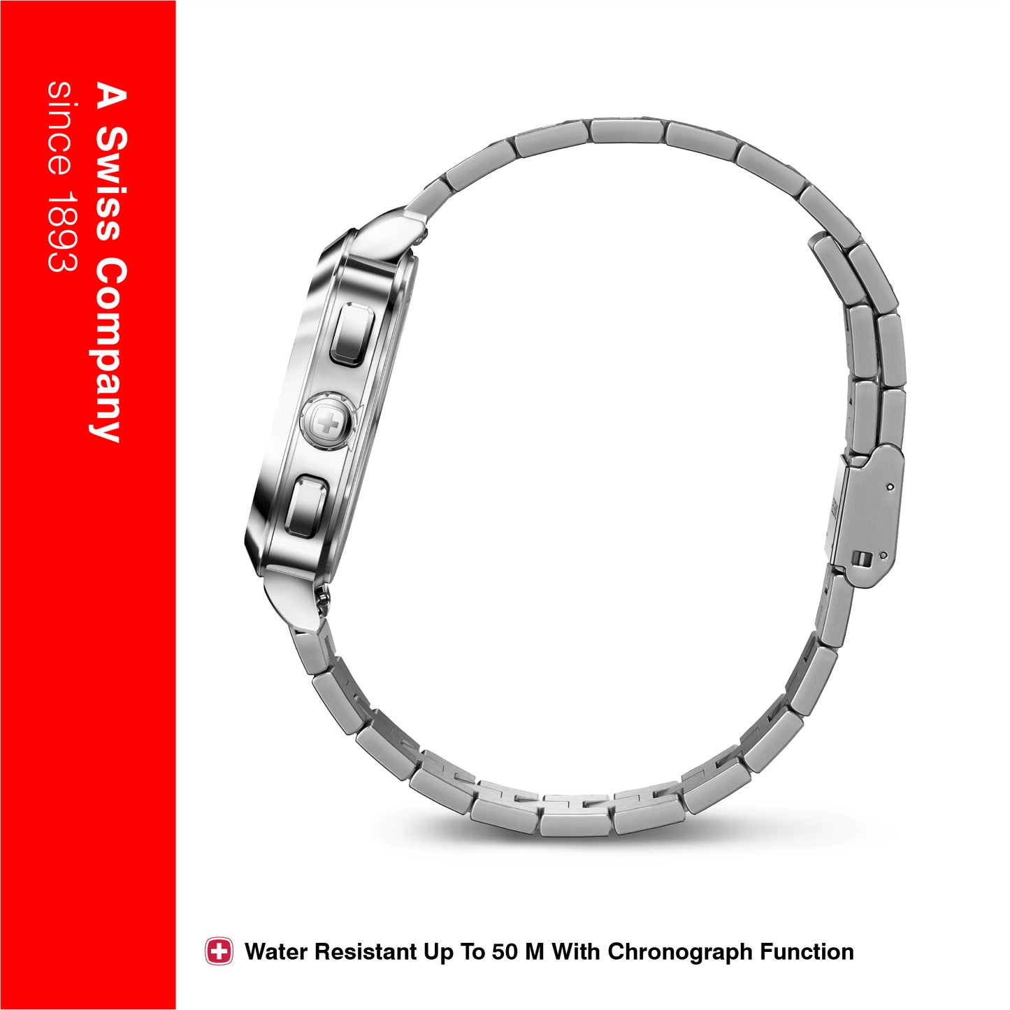 Wenger Vintage Sport 40mm Chrono Black Dial Men Watch 01.1933.109