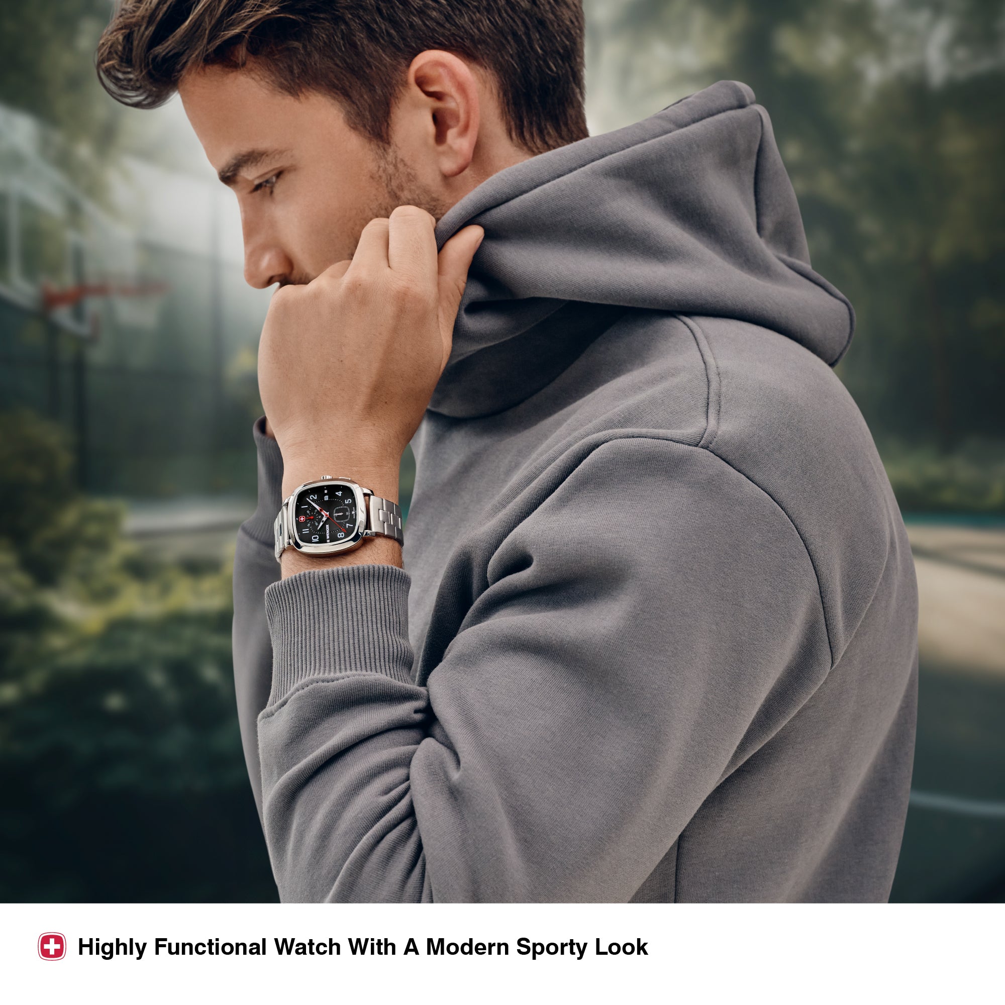 Wenger Vintage Sport 40mm Chrono Black Dial Men Watch 01.1933.109