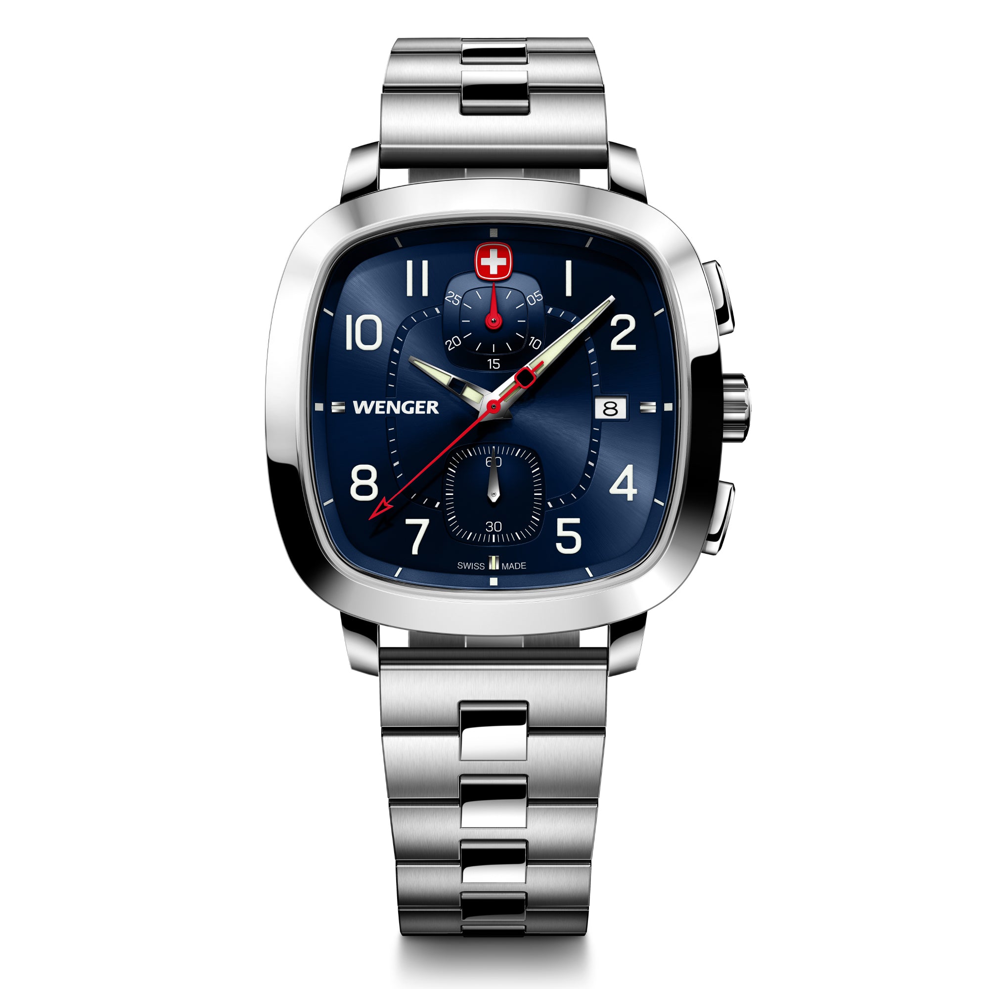 Wenger Vintage Sport 40mm Chrono Blue Dial Men Watch 01.1933.111