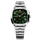 Wenger Vintage Sport Green Dial 40 mm Men Chrono Watch 01.1933.112