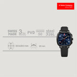 Wenger Vintage Sport Chrono Blue Dial 40 mm Men Chrono Watch 01.1933.113