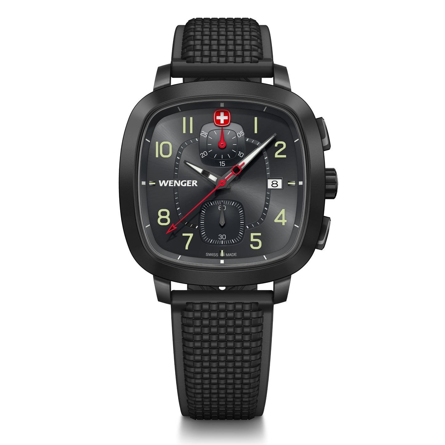 Wenger Vintage Sport Black Dial 40 mm Men Chrono Watch 01.1933.114