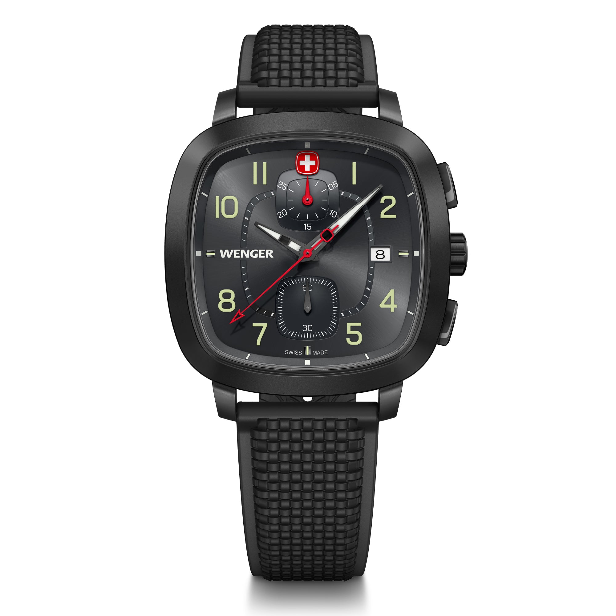 Wenger Vintage Sport Black Dial 40 mm Men Chrono Watch 01.1933.114