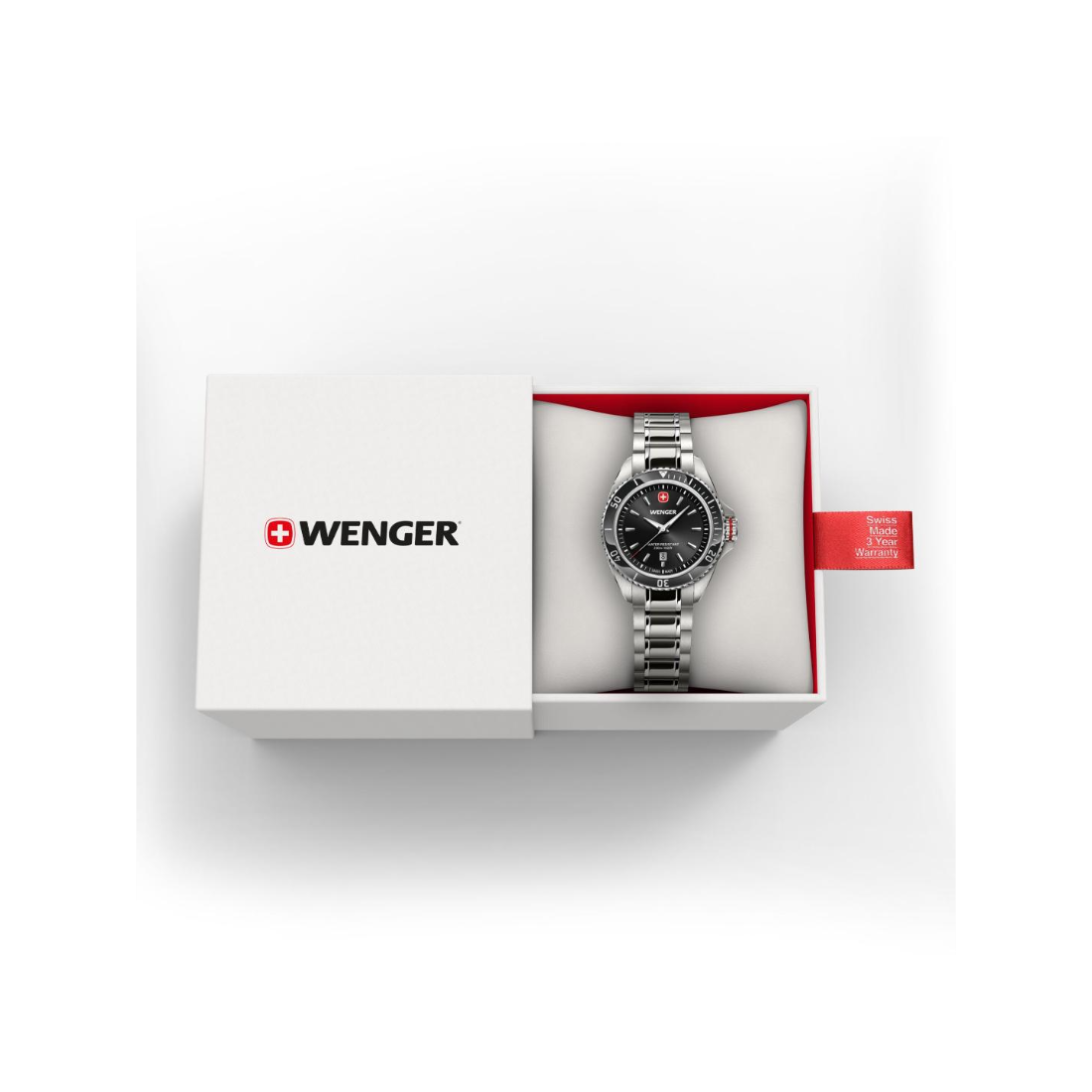 Wenger Executive Swiss Made 34 mm Black Dial Women Watch 01.2021.101